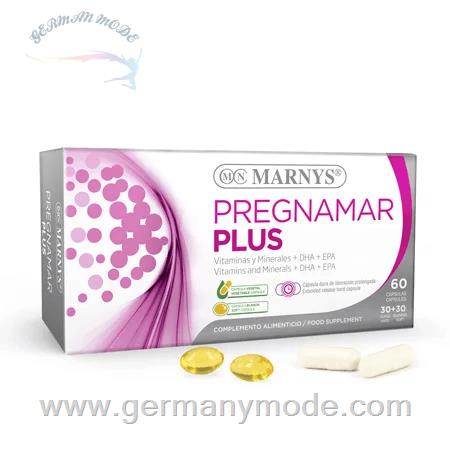 کپسول مکمل غذایی دکوزاهگزانوئیک DHA مناسب قبل و هنگام بارداری مارنیس اسپانیا MARNYS Pregnamar Plus MN352