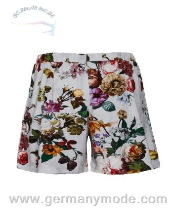 شلوارک زنانه اسنزا هلند ESSENZA Natalie Fleur Grau Kurze Hose