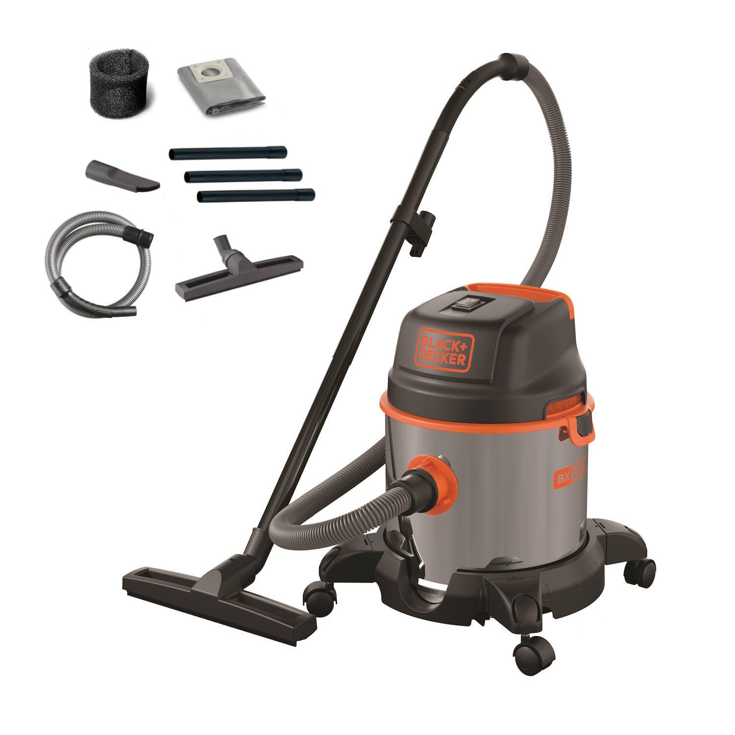 جارو برقی مرطوب و خشک بلک ان دکر آمریکا BLACK+DECKER BXVC20XE (1400 وات، 20 لیتر)