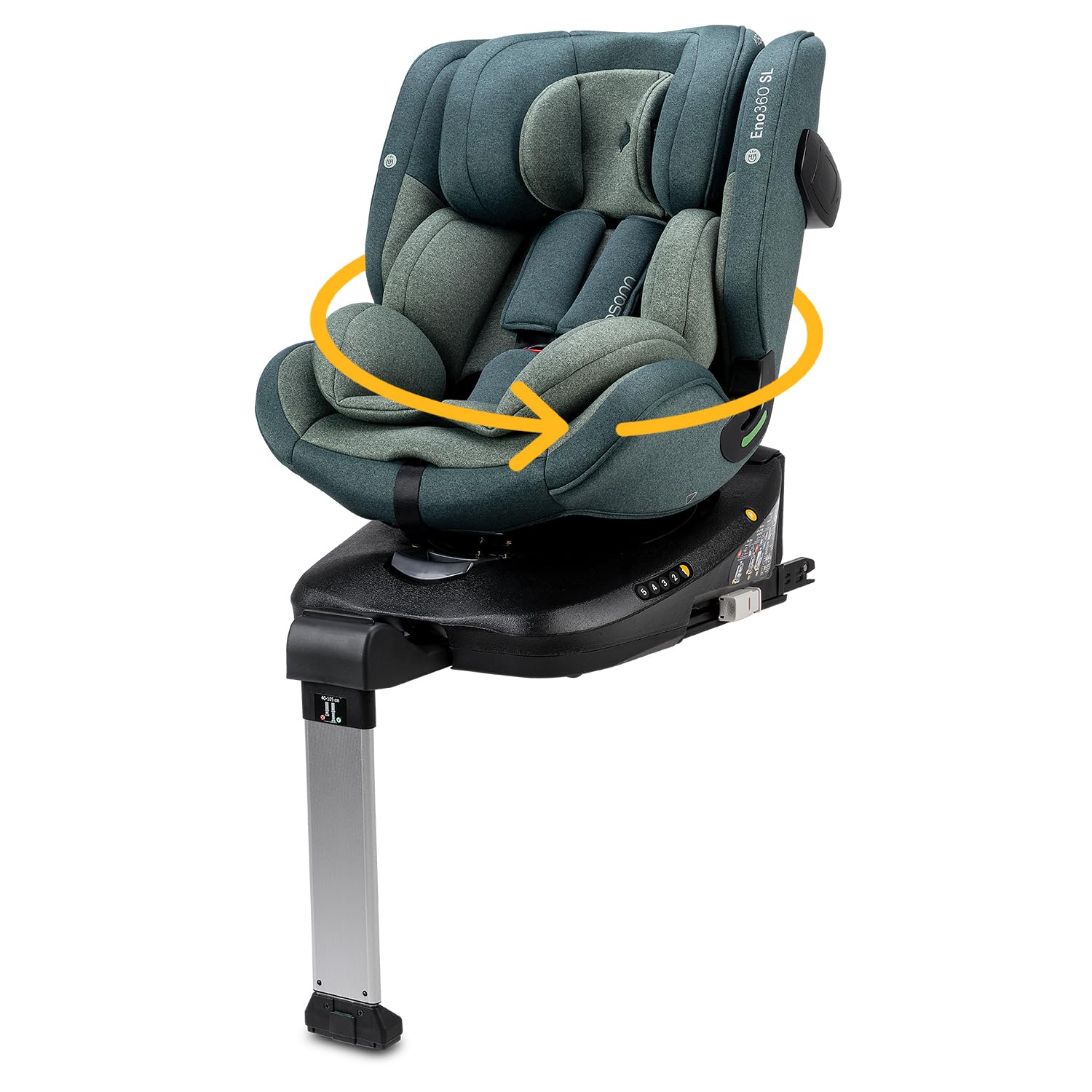 صندلی ماشین نوزاد Osann Eno360 SL i-Size، چرخش 360 درجه با پایه ایزوفیکس + پایه، از 40 تا 150 سانتی متر، رو به عقب، صندلی ماشین کودک