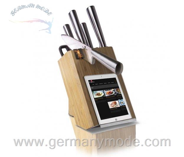 ست چاقو آشپزخانه 8 پارچه برلینگر هاوس مجارستان BERLINGER HAUS 8-PIECE KNIFE SET WITH BAMBOO STAND BH-2467