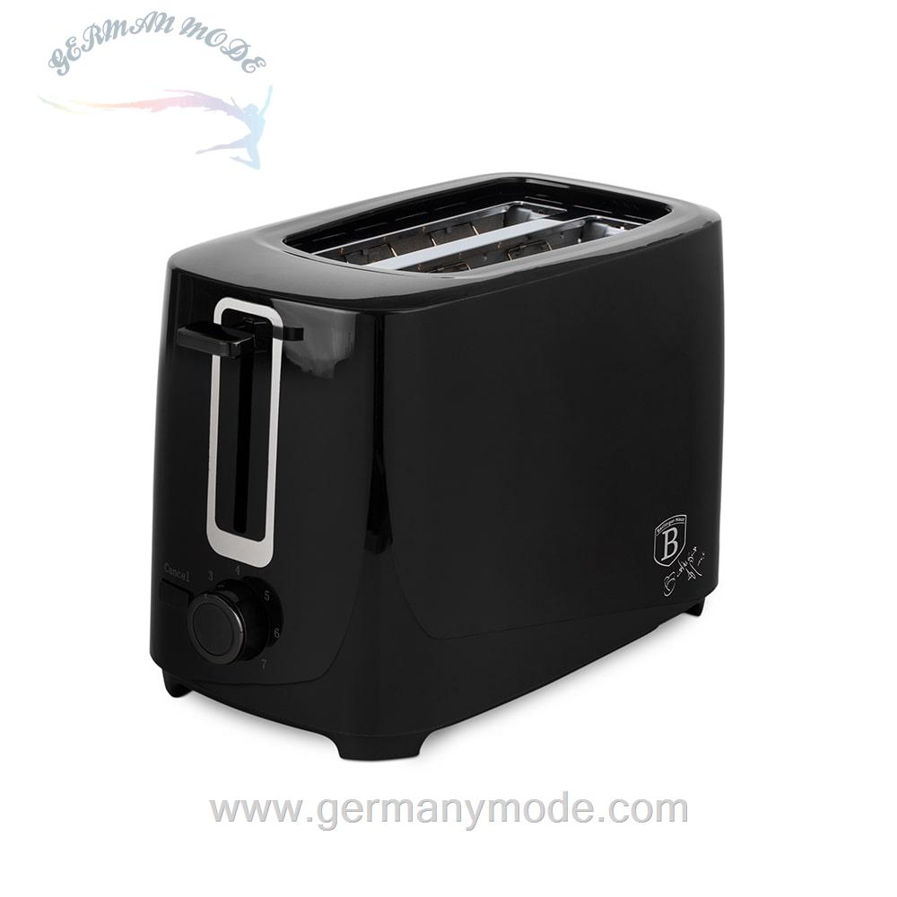 توستر 2 اسلایس برلینگر هاوس مجارستان BerlingerHaus 2-SLICE TOASTER BERLINGER HAUS BH-9456 BLACK SILVER COLLECTION