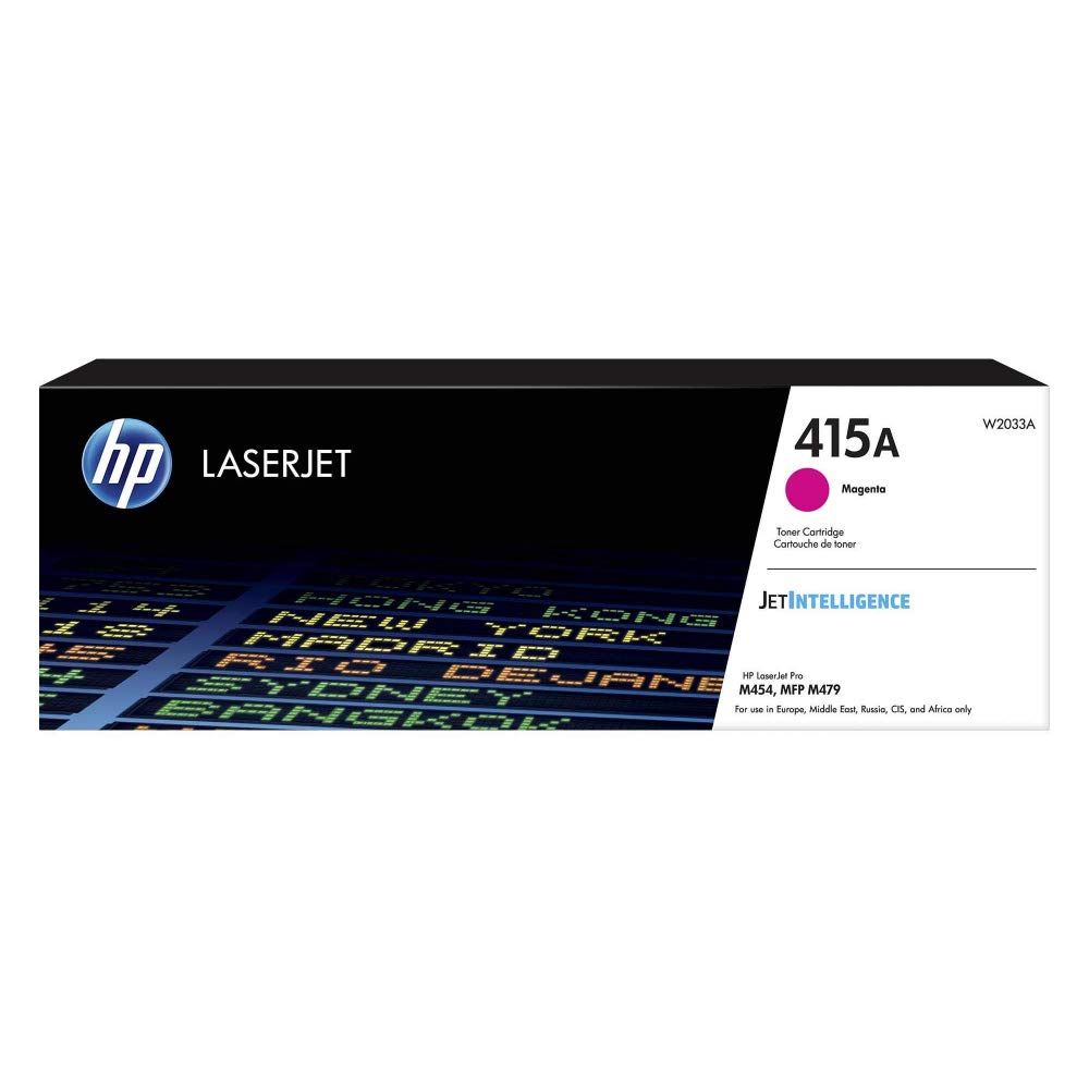 خرید از آمازون - تونر سرخابی اصلی HP 415A (W2033A) برای HP LaserJet Pro M454 Magenta Standard