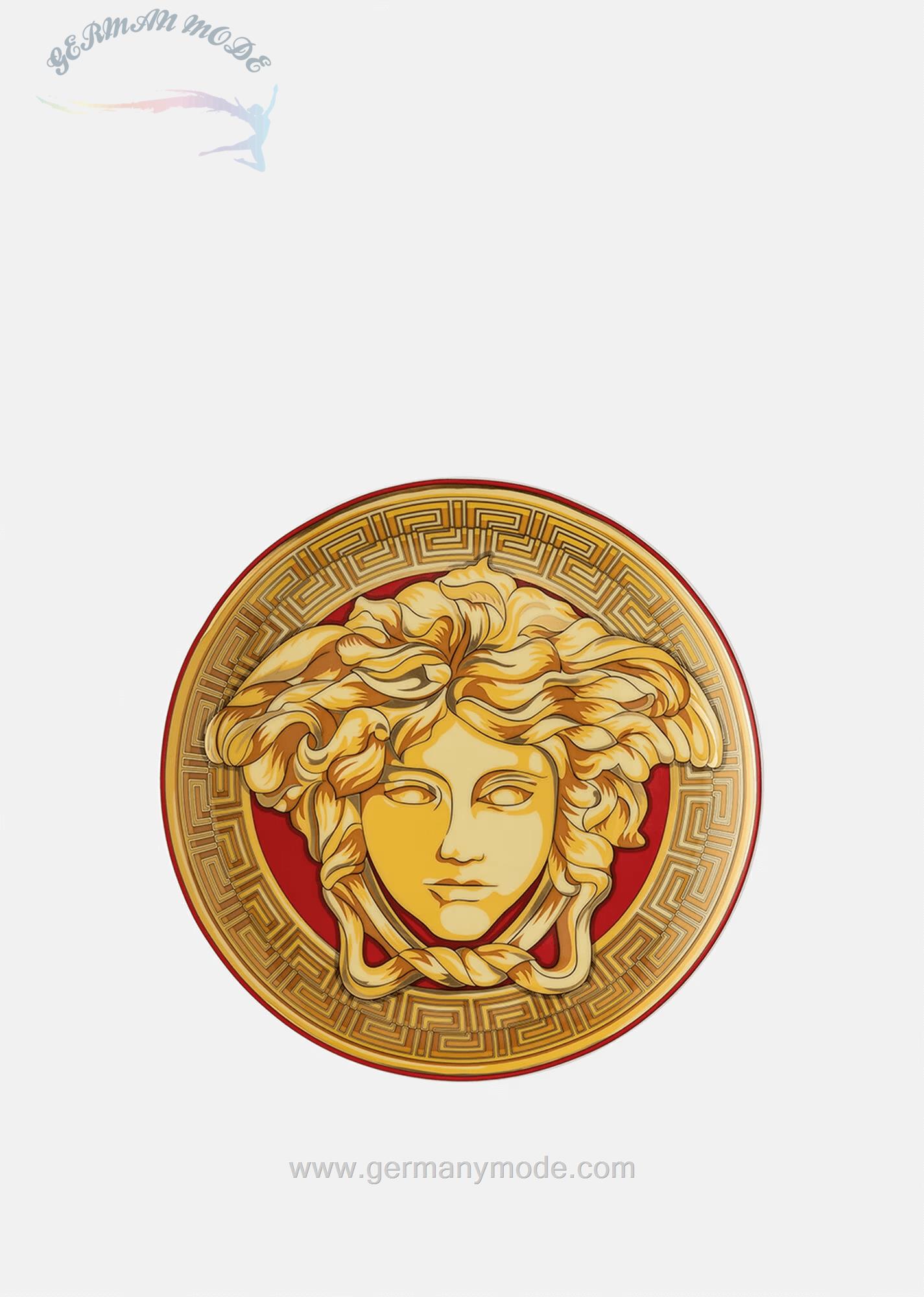 بشقاب دکوری ورساچه ایتالیا VERSACE MEDUSA AMPLIFIED TELLER 17 CM