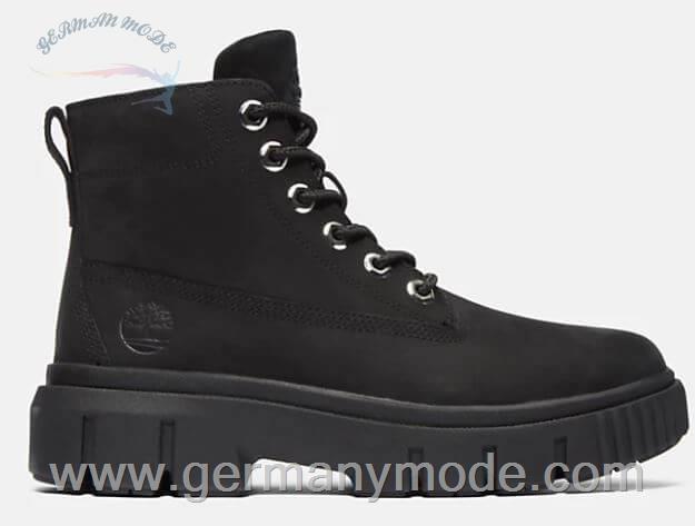 بوت ضد آب زنانه تیمبرلند آمریکا TIMBERLAND GREYFIELD LEATHER BOOT FOR WOMEN IN BLACK