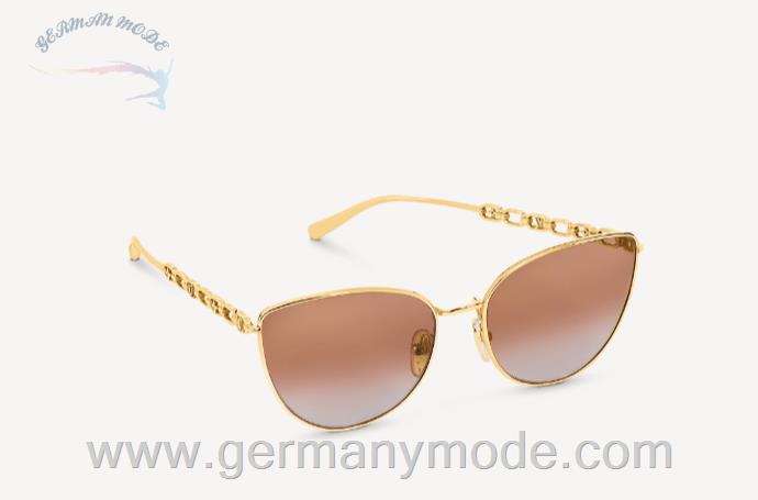 عینک آفتابی زنانه لویی ویتون فرانسه LOUIS VUITTON MY LV CHAIN CAT EYE SONNENBRILLE Z1522W