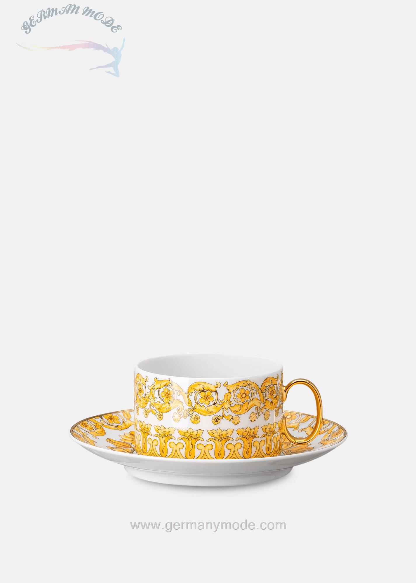 فنجان نعلبکی ورساچه ایتالیا VERSACE MEDUSA RHAPSODY TEETASSE UND UNTERTASSE