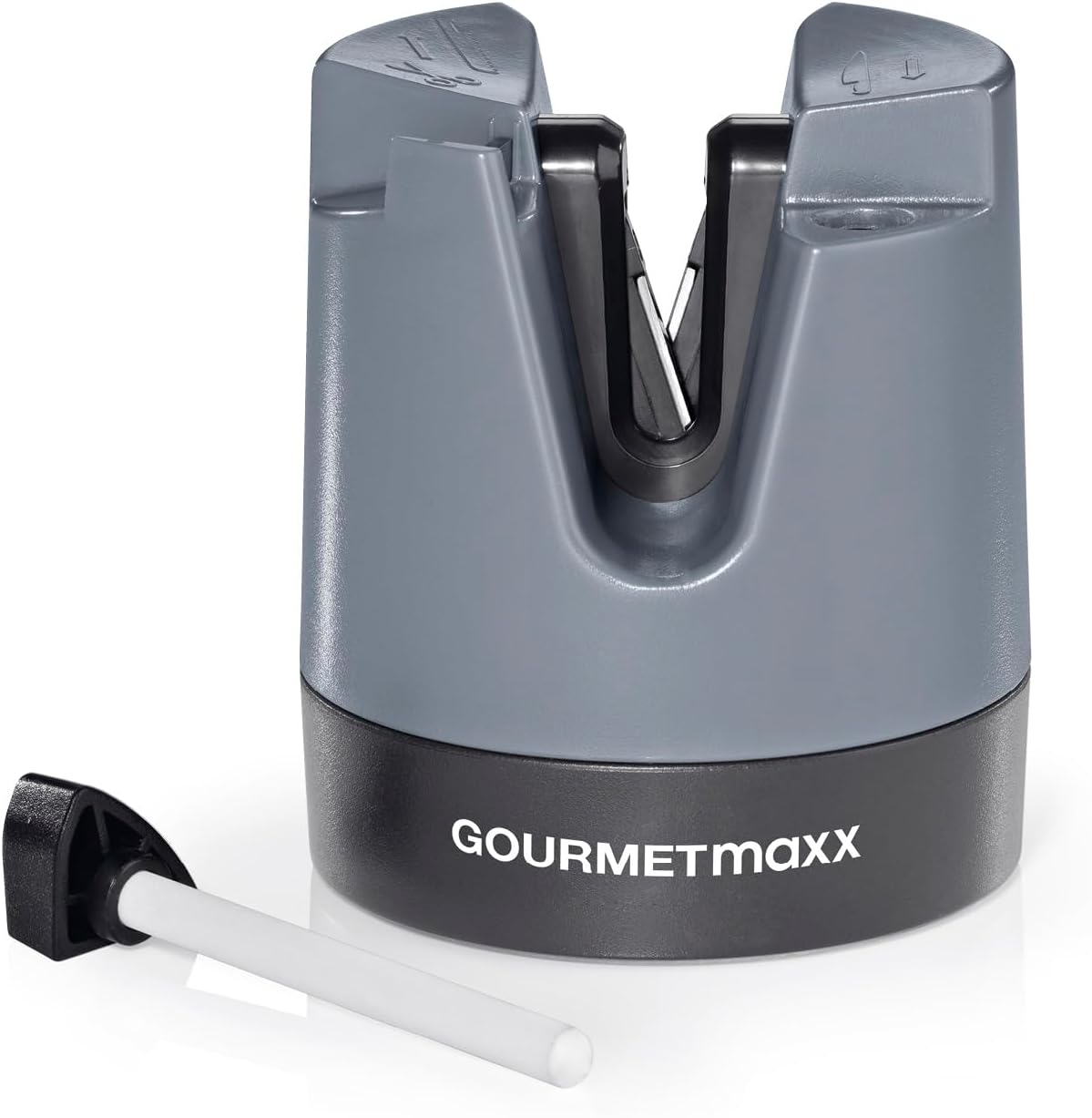 چاقو تیزکن سنگ زن چاقو گورمت‌ مکس آلمان GOURMETmaxx برای همه چاقوها و قیچی‌ها | دستگاه سنگ زنی با تیغه‌های تنگستن