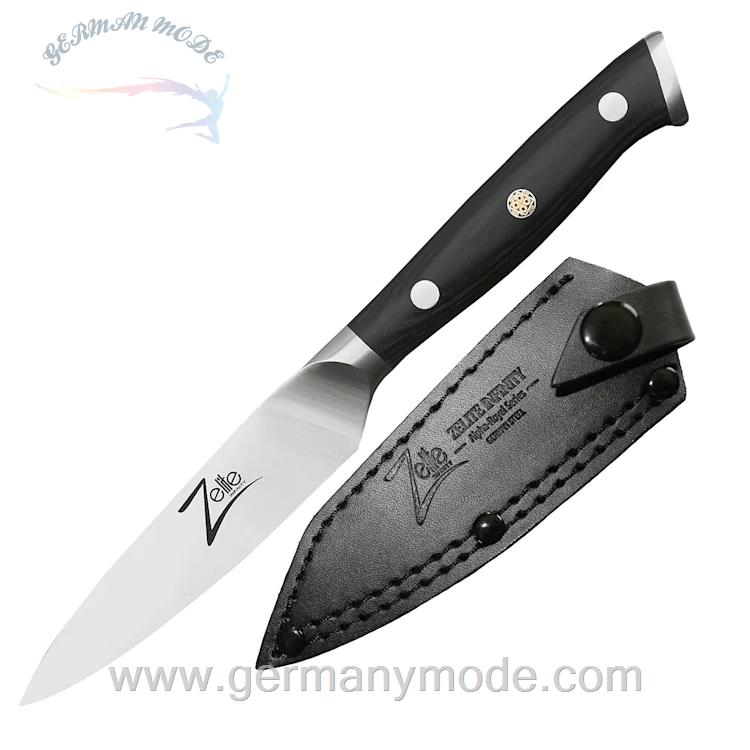چاقو آشپزخانه 20.4 سانتیمتری کلارشتاین آلمان Klarstein Alpha-Royal German 4 Schälmesser Messer Schwarz