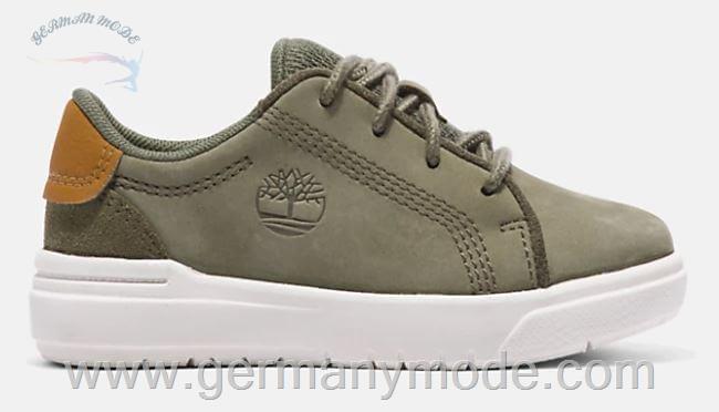کتانی بچگانه تیمبرلند آمریکا TIMBERLAND SENECA BAY LEATHER TODDLER SNEAKER IN DARK GREEN