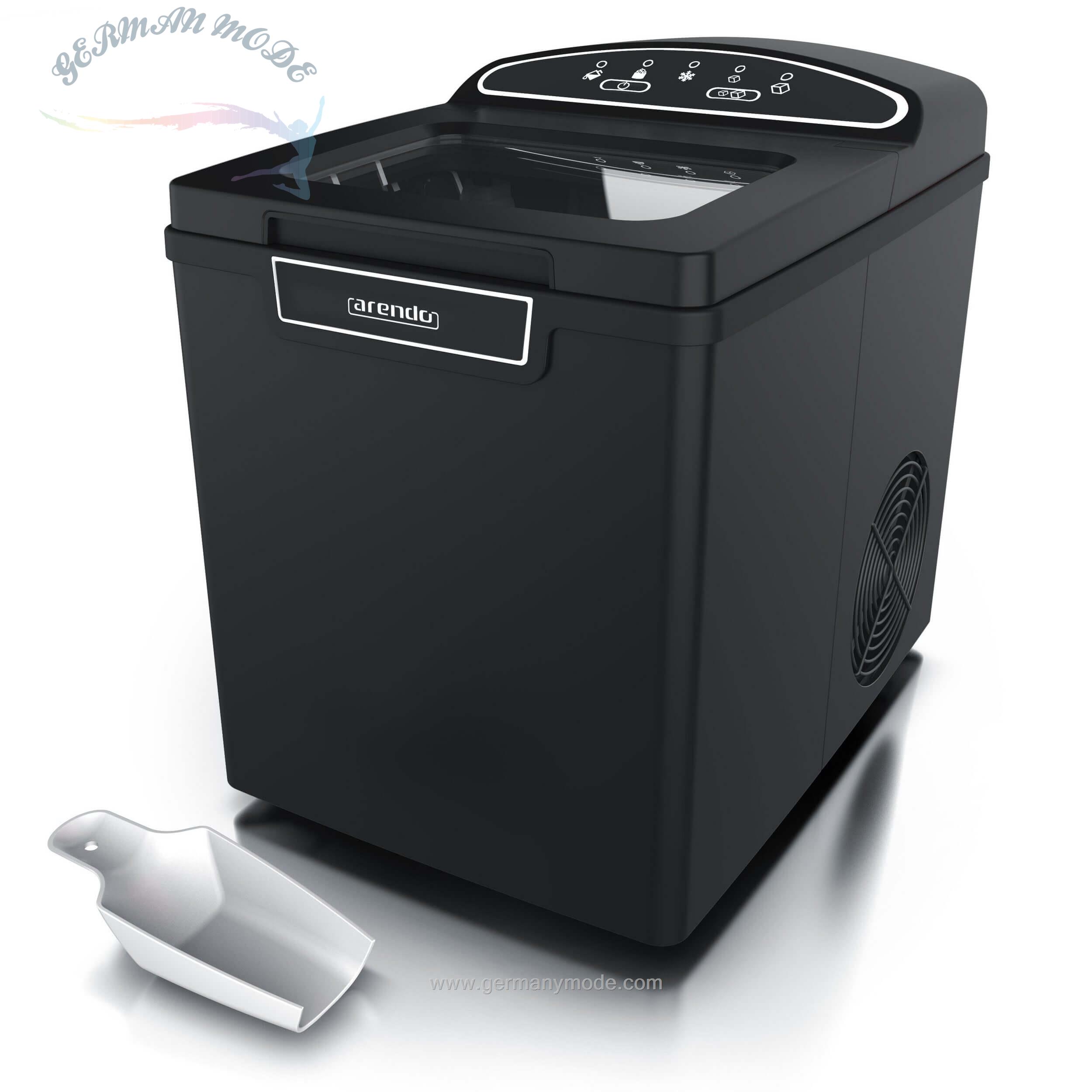 یخ ساز آرندو آلمان Arendo Eiswürfelmaschine- Eiswürfelmaschine 105 W – 1-8 Liter Eiswürfelbereite-schwarz