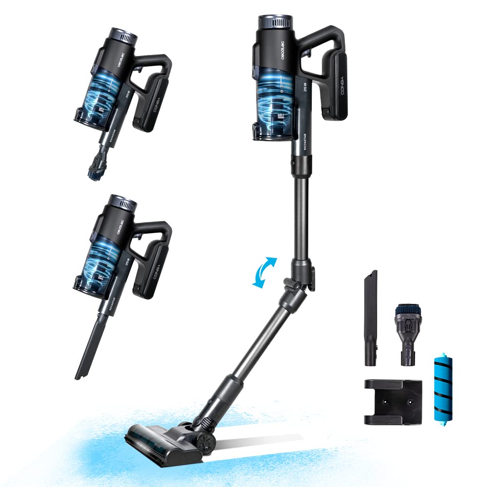 جارو شارژی سکوتک اسپانیا Cecotec مدل Conga Rockstar Deepclean Flex قدرت ۲۱۵ وات، ۱۲ کیلوپاسکال، ۴۵ دقیقه کارکرد خودکار