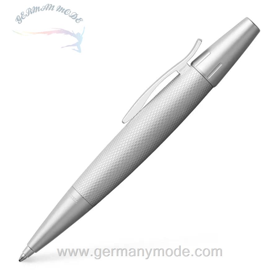 خودکار مشکی فابرکاستل آلمان FABER CASTELL Drehkugelschreiber e motion Pure Silver