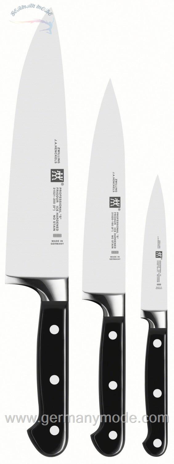 ست 3 تیکه چاقو آشپزخانه زولینگ آلمان ZWILLING Professional S Messerset 3 tlg 35602000