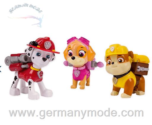 مجموعه شخصیت های کارتون سگ نگهبانSpin Master PAW Patrol Action Pack Pup Figuren 3er Set - Version 1 (Marshall, Rubble, Skye)