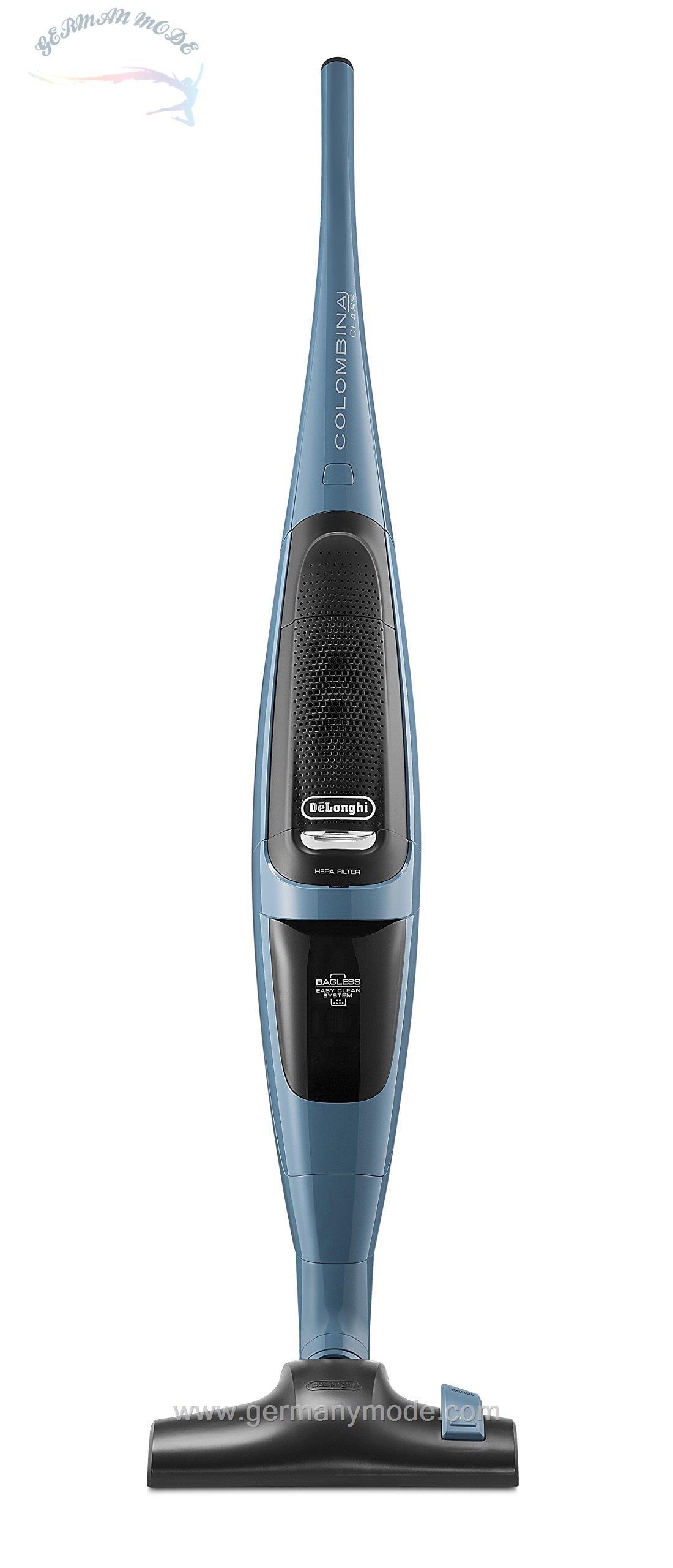 جارو شارژی دلونگی ایتالیا DeLonghi xl125.21 کلمبینا کلاس جارو بدون کیسه برقی بدون کیسه، لیتری، 450 وات، آبی روشن