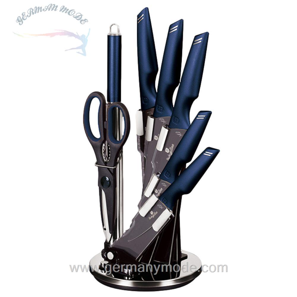 ست چاقو آشپزخانه 8 پارچه برلینگر هاوس مجارستان BERLINGER HAUS 8-PIECE KNIFE SET BH-2687 AQUAMARINE COLLECTION