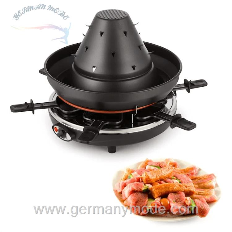 گریل رومیزی کلارشتاین آلمان Klarstein Taste Volcano Tartarengrill Schwarz Raclettegrill 1500 watt