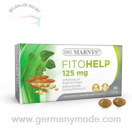 کپسول مکمل غذایی روغن گل مغربی ایزوفلاون سویا مناسب قاعدگی مارنیس اسپانیا MARNYS Fitohelp Isoflavones 125 mg MN444A