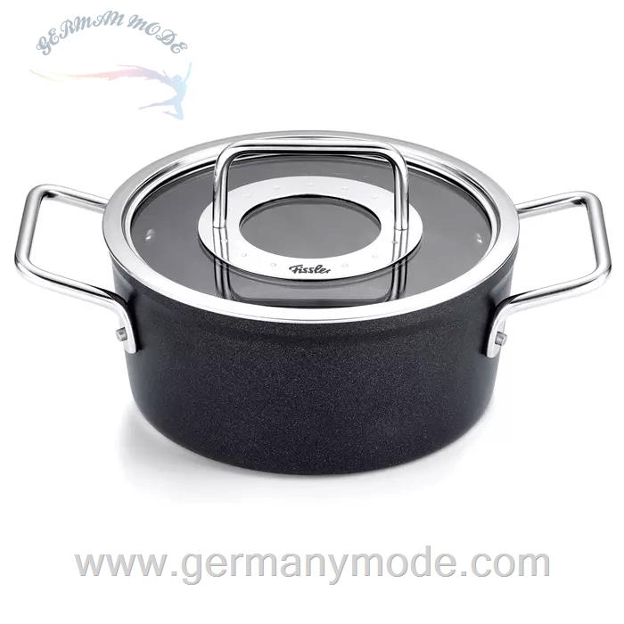 قابلمه 18 سانتی فیسلر آلمان Fissler Adamant Collection Kochtopf mit Glasdeckel 18 cm