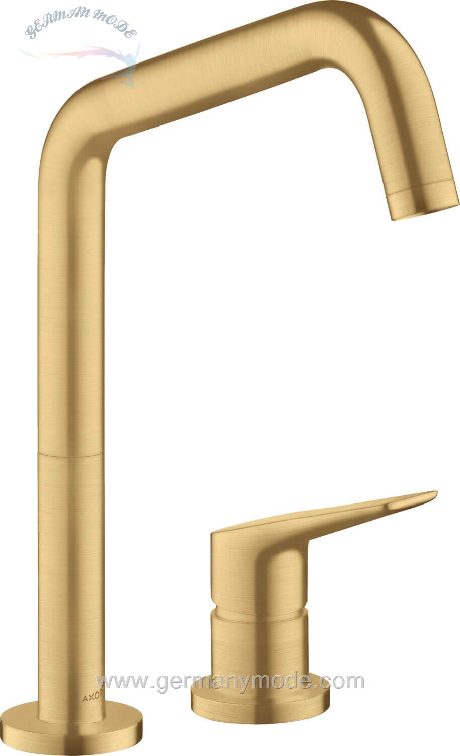 شیر مخلوط ظرفشویی هانس گروهه آلمان hansgrohe Axor Citterio M 2 Loch Einhebel Küchenmischer 240  34820 brushed gold optic 34820250
