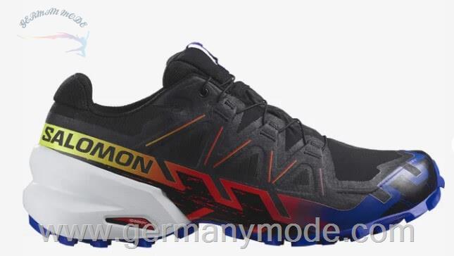 کتانی تریل رانینگ دو کوهستان ضد آب زنانه مردانه سالامون فرانسه SALOMON SPEEDCROSS 6 GORE TEX BLUE FIRE Trailrunning Schuhe Unisex
