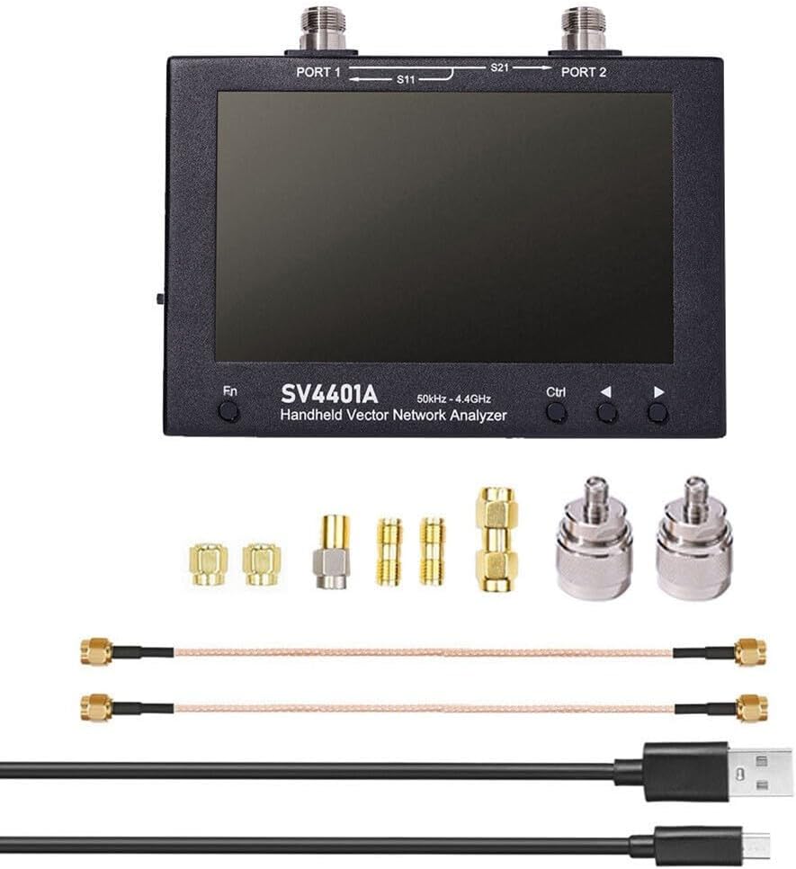 آنالایزر شیکه وکتور Für SV4401A 50KHz-4.4GHz VNA Vector Network Analyzer 100DB Dynamic 7 Zoll Touch LCD