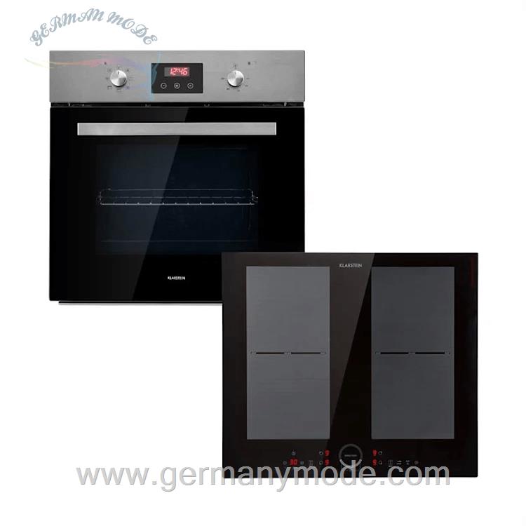 اجاق برقی 4 شعله توکار و فر توکار کلارشتاین آلمان Klarstein Kalahari Delicatessa Einbau-Ofen-Set