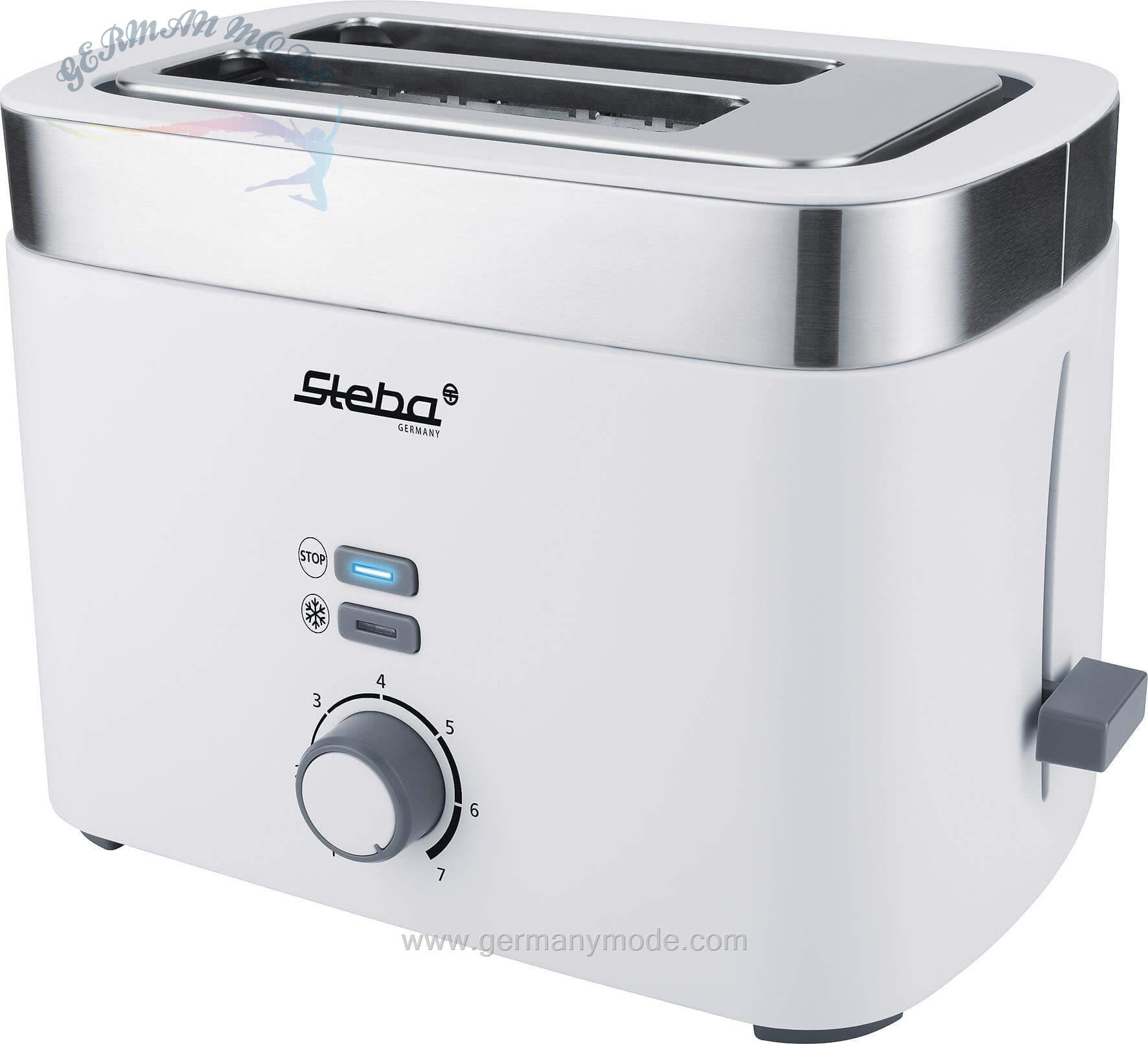 توستر استبا آلمان Steba Toaster TO 10 Bianco- 2 kurze Schlitze- 930 W