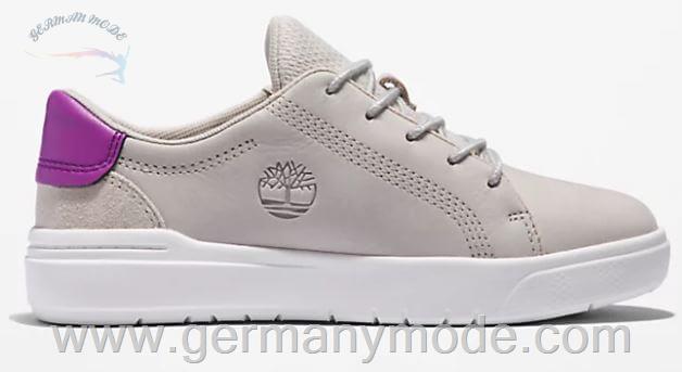 کتانی ورزشی بچگانه تیمبرلند آمریکا TIMBERLAND SENECA BAY LEATHER SNEAKER FOR KIDS IN WHITE