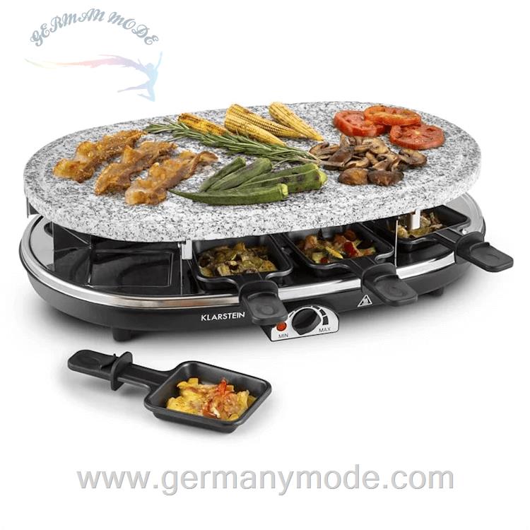 گریل راکلت پز برقی کلارشتاین آلمان Klarstein All-U-Can-Grill Raclettegrill 4-in-1 Schwarz Raclettegrill 1500 watt
