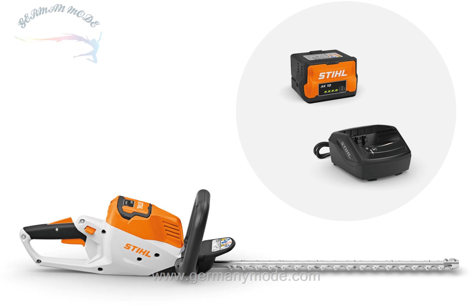شمشاد زن شارژی اشتیل آلمان Stihl HSA 50 mit Akku AK10 Ladegerät AL 101