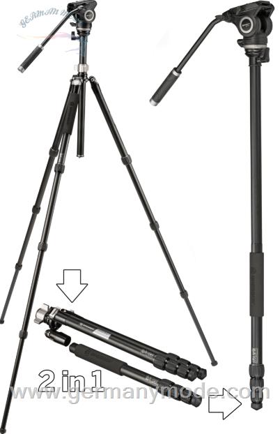 پایه دوربین برسر آلمان BRESSER BX-5 Pro Profi-Video-Stativ