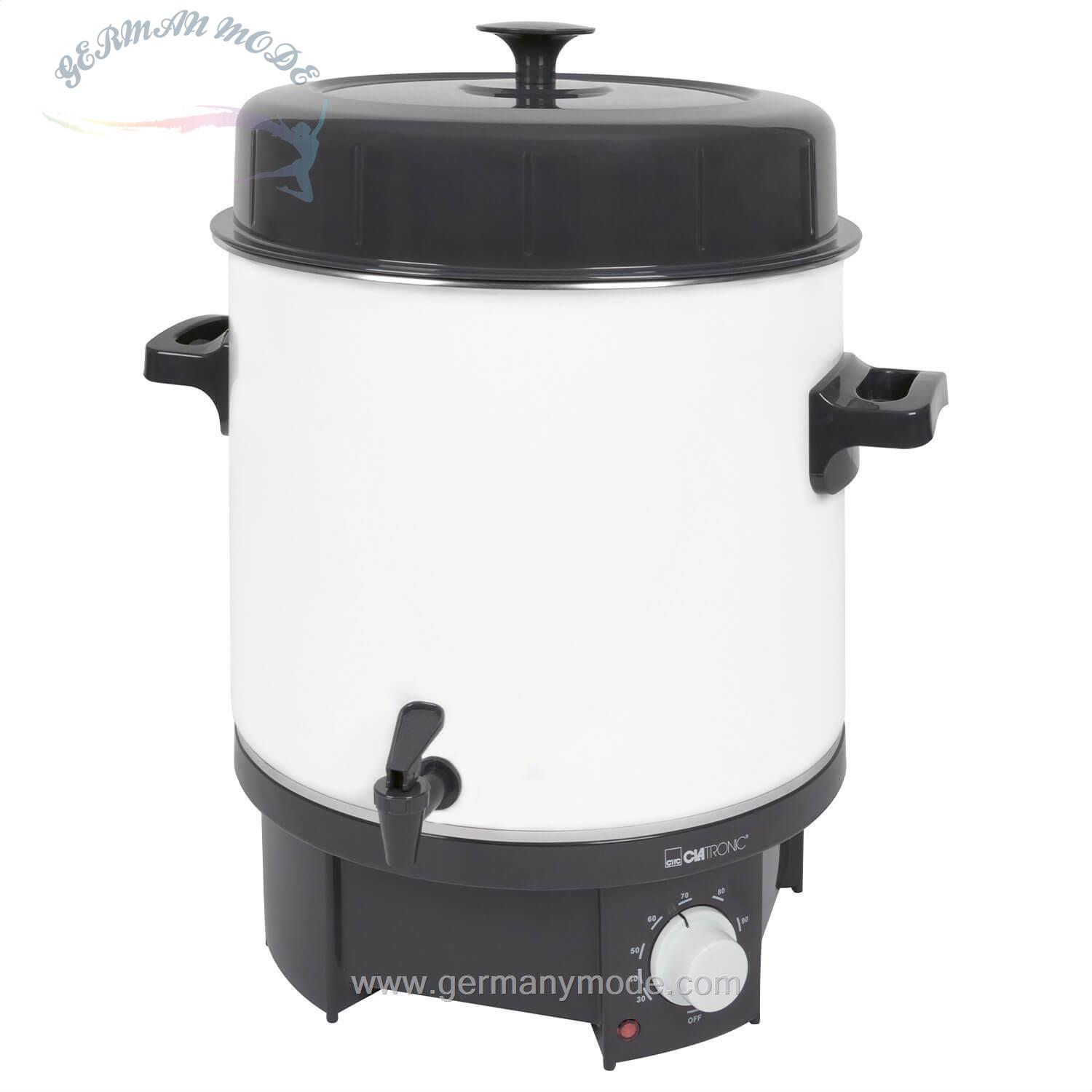 فلاسک آب گرم نگهدارنده مواد غذایی کلترونیک آلمانCLATRONIC Entsafter Einkochautomat Glühweintopf 25 Liter EKA 3338-1800 W