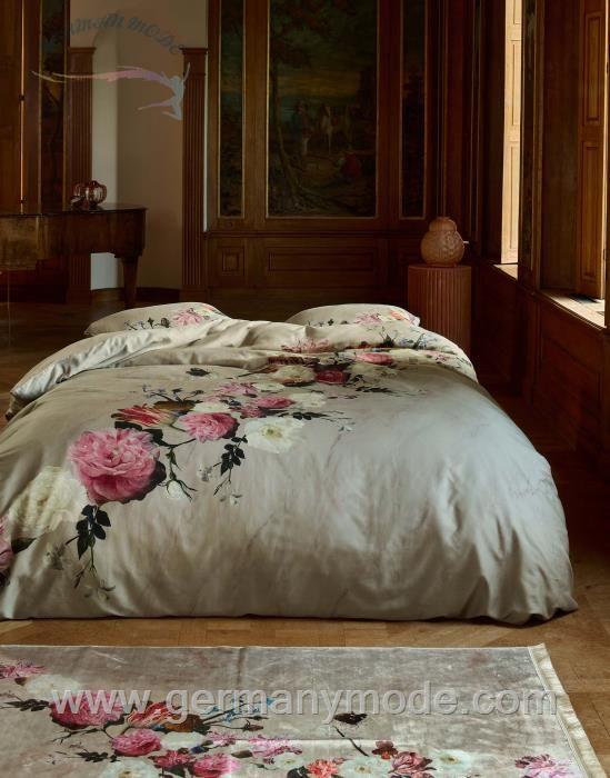 رو تختی اسنزا هلند ESSENZA Flower Statement Stone Bettwäsche