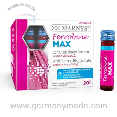 مکمل غذایی آهن طعم گیلاس تقویت بدن ضد خستگی مارنیس اسپانیا MARNYS Ferrobine MAX MNV426