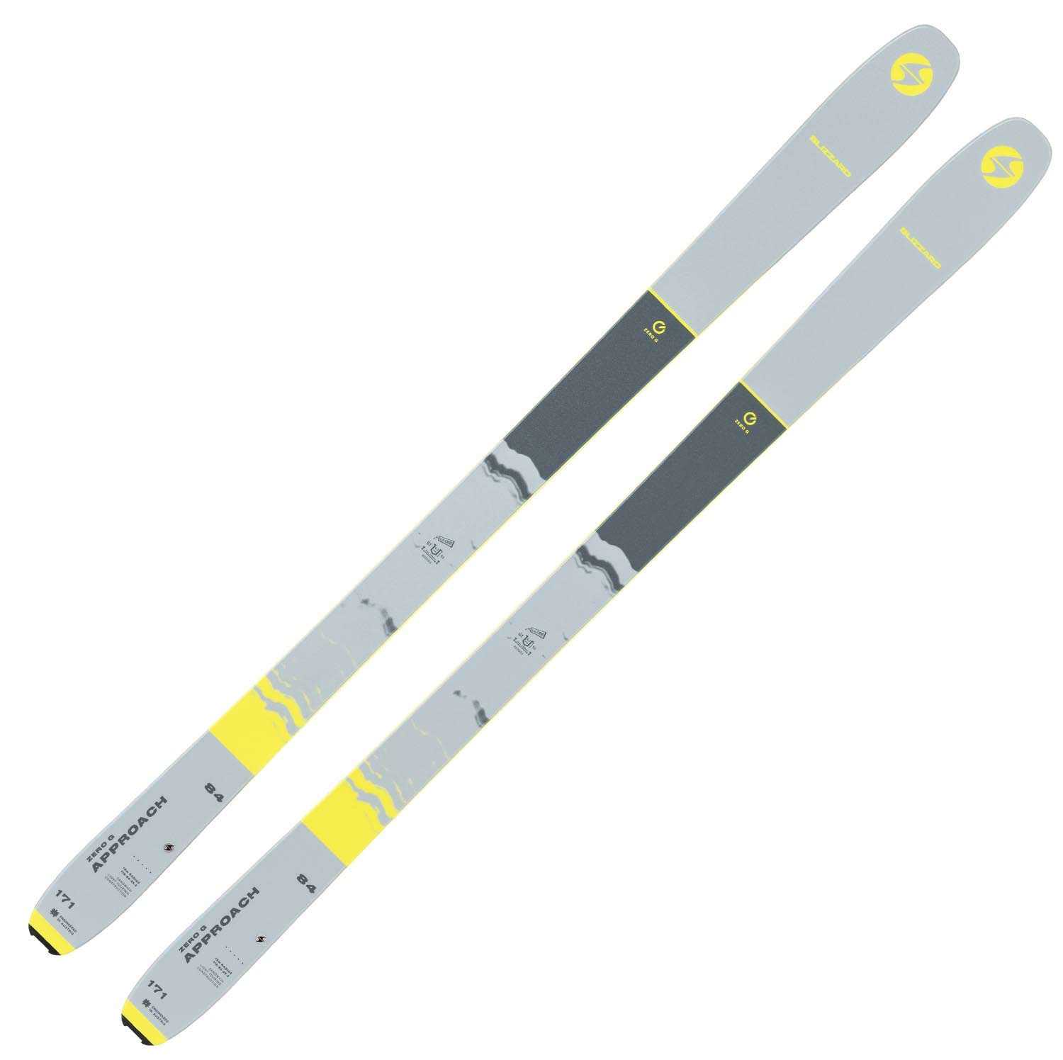 Ski Touring Blizzard Ski Zero G084 Approach 150cm Tip&Tail Rocker 2022 - بدون بند (تخت)