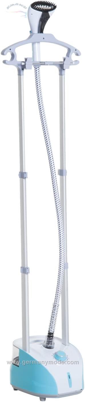 اتو بخار ایستاده هام کام HOMCOM Steam Smoother Steam Iron Steam Brush Station Vertical 1800W 2L ABS Blue
