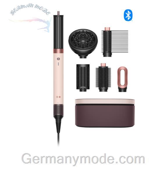 سشوار چند منظوره دایسون انگلستان Dyson Airwrap Co-anda2x Straight + Wavy Hair Ceramic Pink/Roségold رنگ صورتی