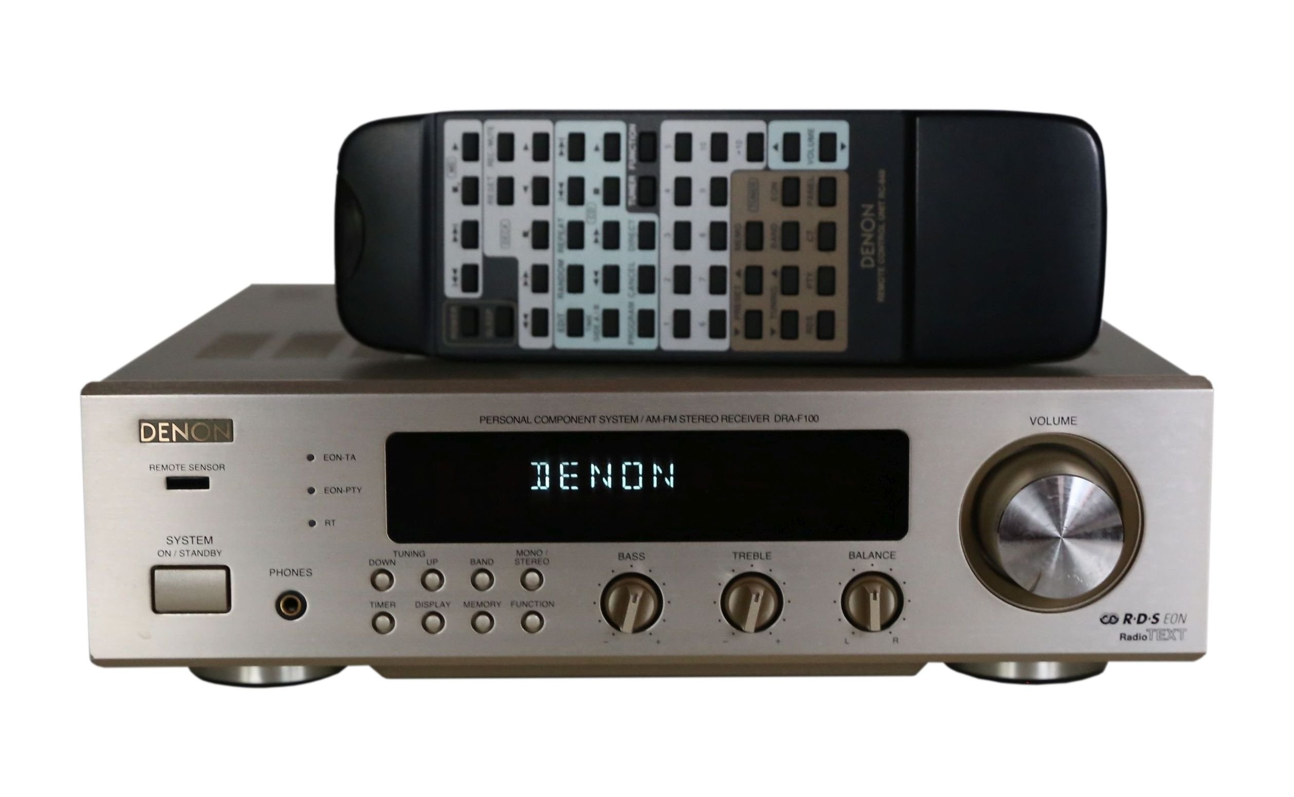 خرید از آمازون - گیرنده استریو Denon DRA-F100 در champagnersilber