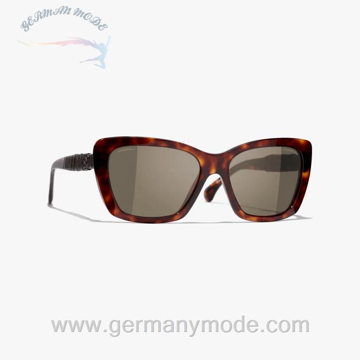 عینک آفتابی زنانه شنل فرانسه CHANEL SCHMETTERLINGSFÖRMIGE SONNENBRILLE 5476Q 1164/3