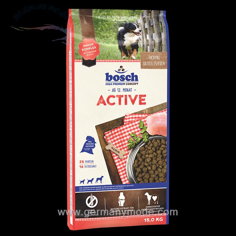 غذا خشک سگ بالغ بوش آلمان Bosch Active 15kg