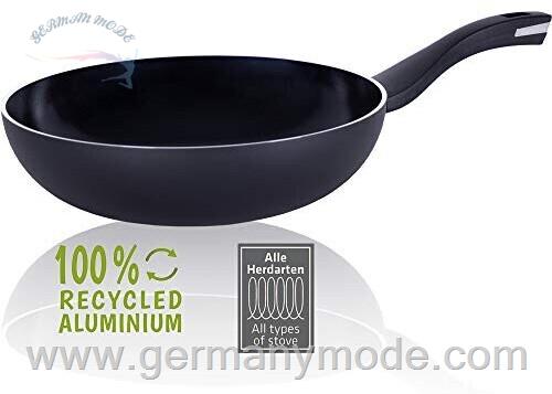 تابه 28 سانتی برندس آلمان Berndes Wok b.green Schwarz 28 cm Aluminium