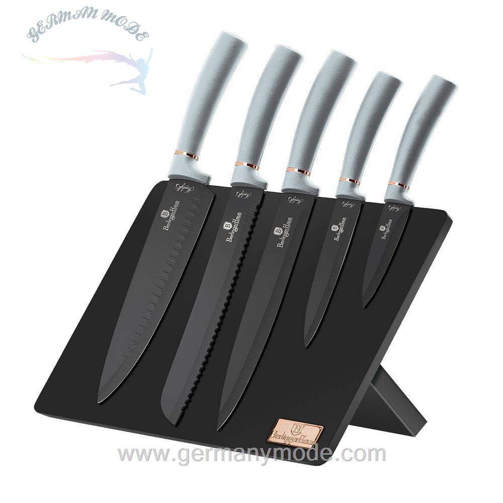ست چاقو آشپزخانه 6 پارچه برلینگر هاوس مجارستان BERLINGER HAUS KNIFE SET BH/2515 MOONLIGHT COLLECTION