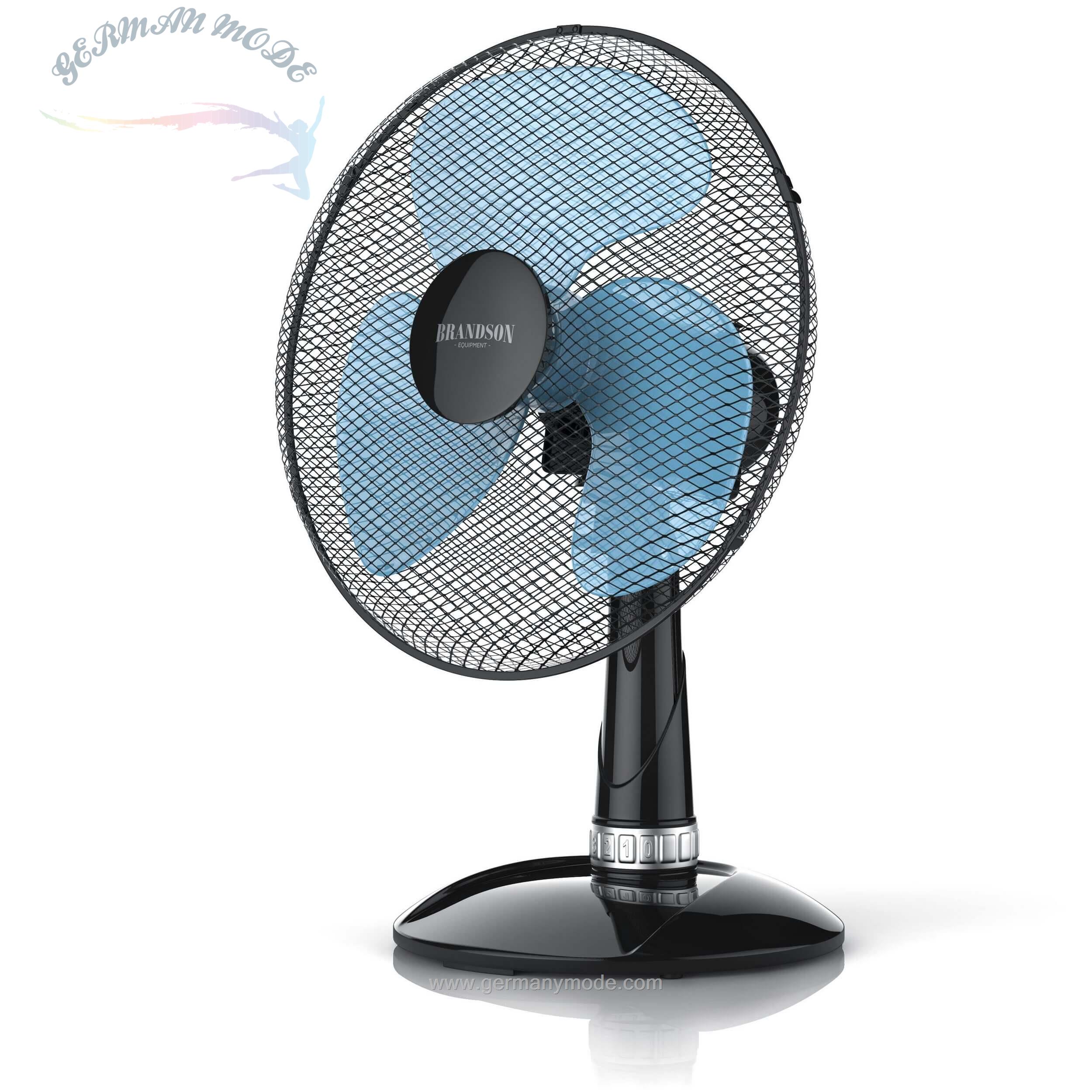 پنکه برقی رومیزی برندسون Brandson Tischventilator- Tischventilator -Silen tmit 3 Leistungsstufen