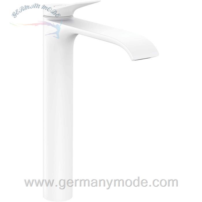 شیر مخلوط روشویی پایه بلند هانس گروهه آلمان Hansgrohe Vivenis 250 Einhebel Waschtischmischer für Waschschüsseln mattweiß 75040700
