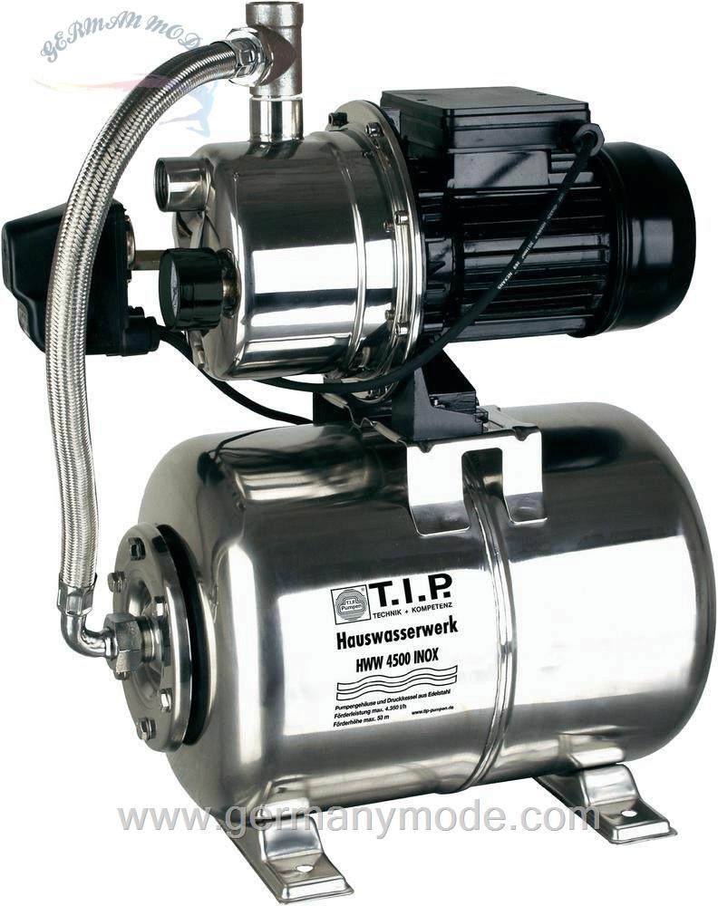 پمپ آبرسان اتوماتیک خانگی تی آی پی T.I.P. HWW 4500 Inox