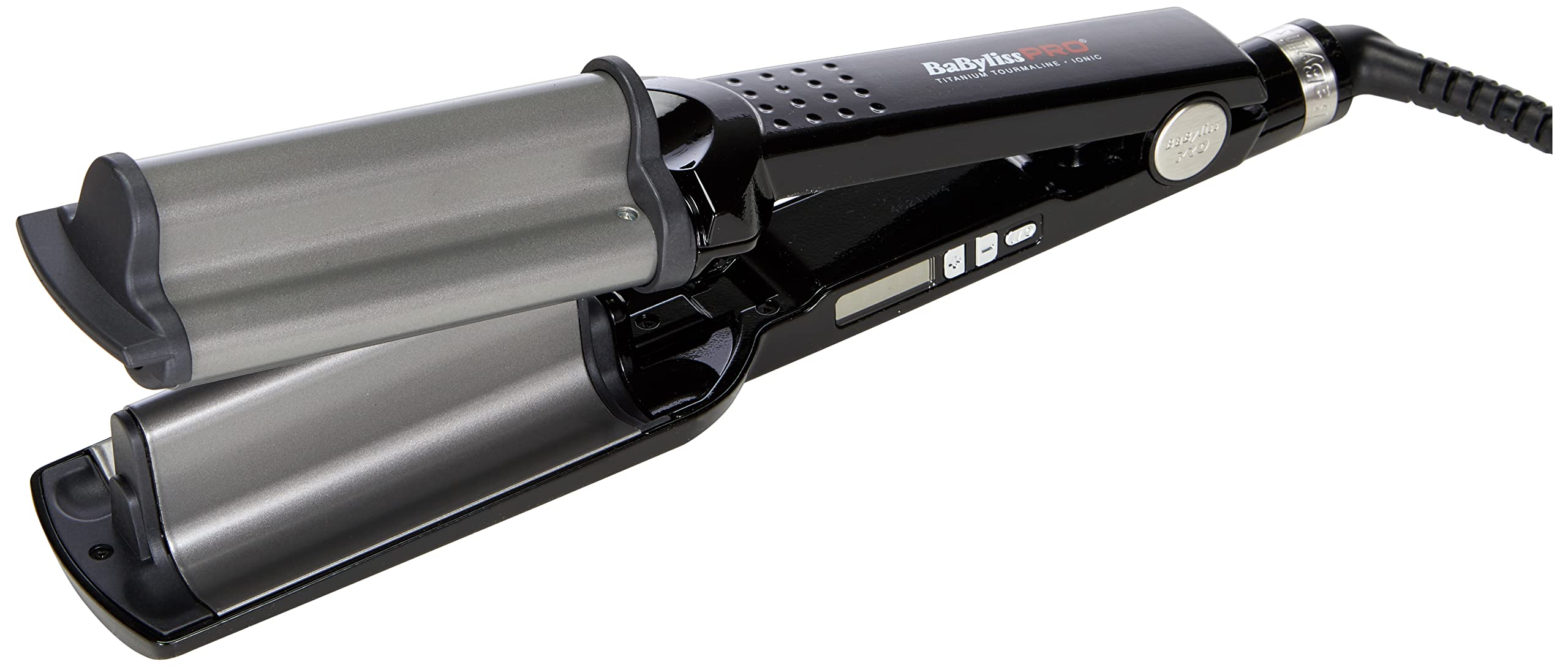 اتو مو بابیلیس فرانسه Babyliss Pro BAB2469TTE Ionic Hi-Def Waver مشکی، خاکستری 1 عدد (بسته 1 عددی)