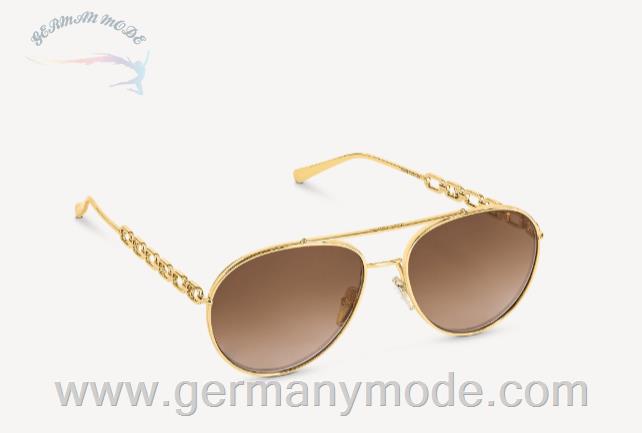 عینک آفتابی زنانه لویی ویتون فرانسه LOUIS VUITTON MY LV CHAIN PILOT SONNENBRILLE Z1539W