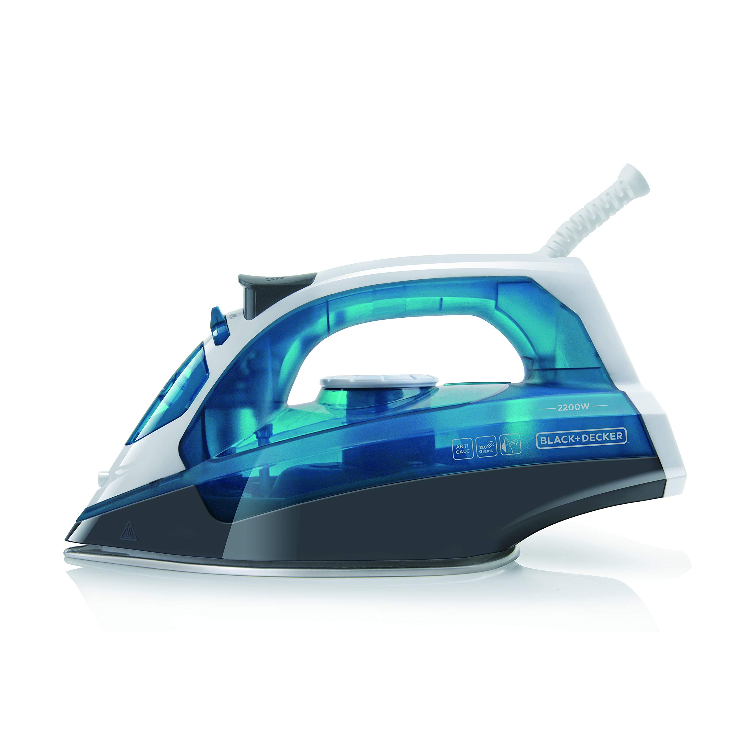 اتو بخار بلک اند دکر آمریکا Black+Decker Blue BXIR2200E 2200 پلاستیک 370 میلی لیتر